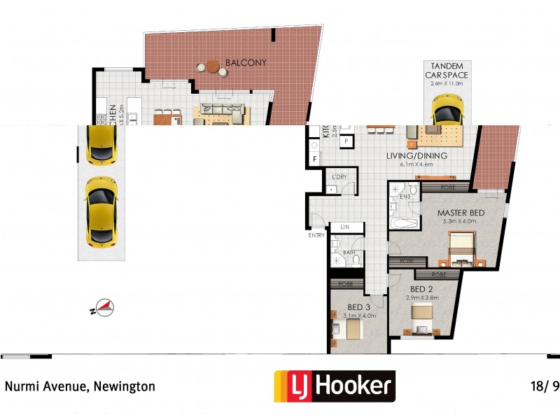 9 Nurmi Avenue, Newington NSW 2127 Floorplan