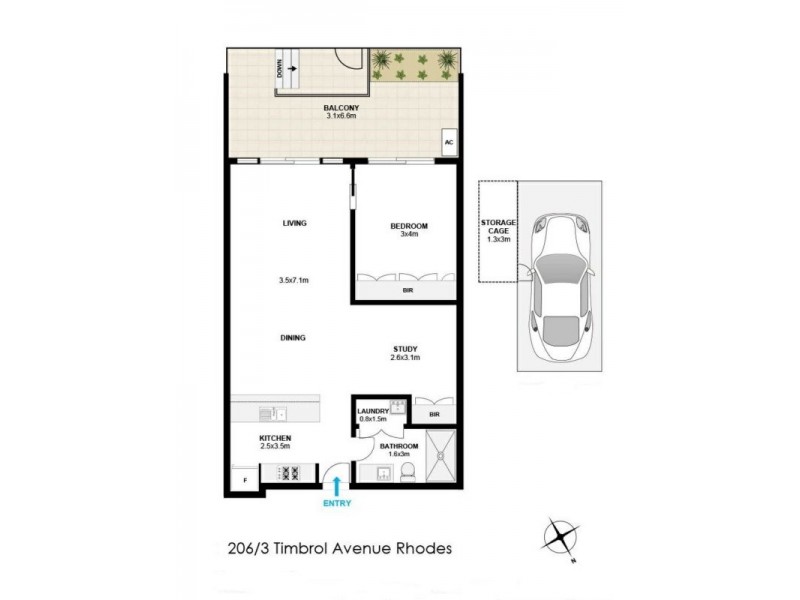 206/3 Timbrol Ave, Rhodes NSW 2138
