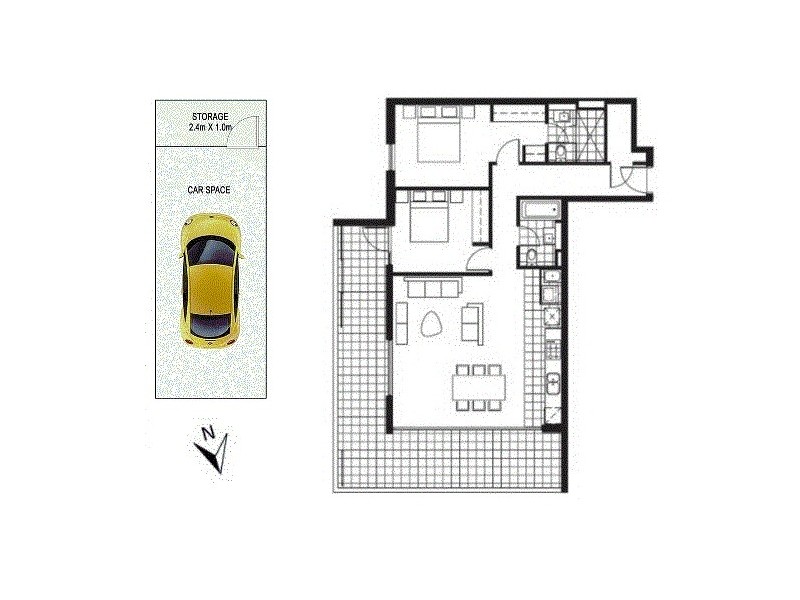 96/50 Walker Street, Rhodes NSW 2138 Floorplan