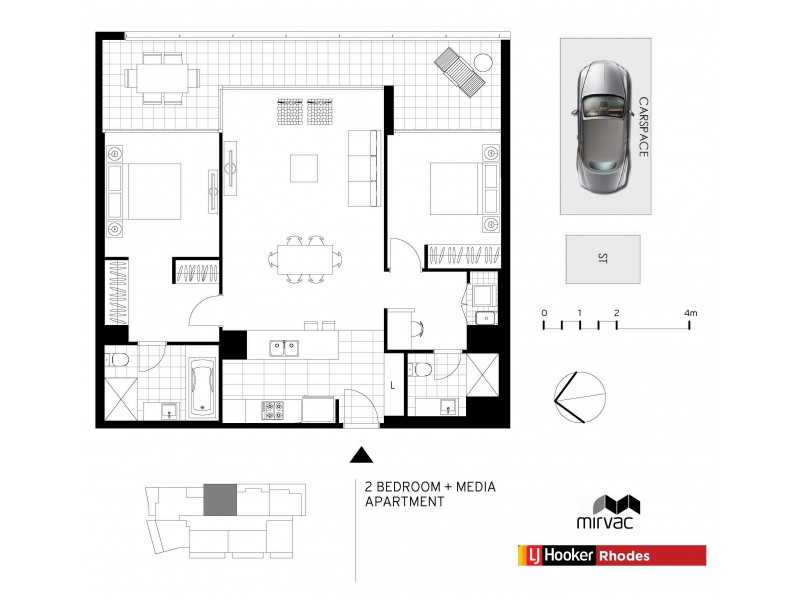 2303/7 Rider Blvd, Rhodes NSW 2138 Floorplan