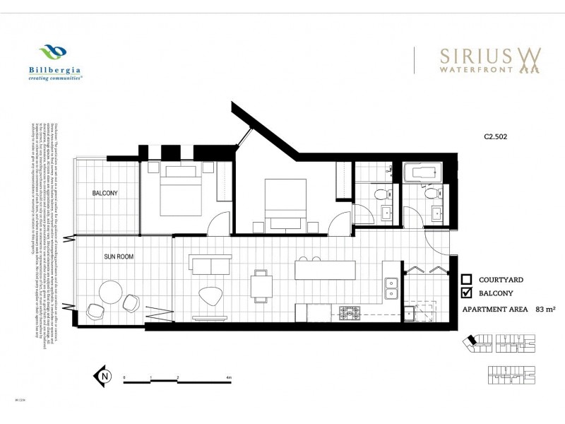 502/26 Footbridge Blvd, Wentworth Point NSW 2127 Floorplan