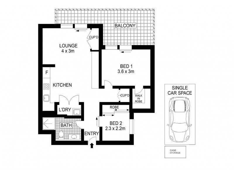 210/23 Porter Street, Ryde NSW 2112 Floorplan