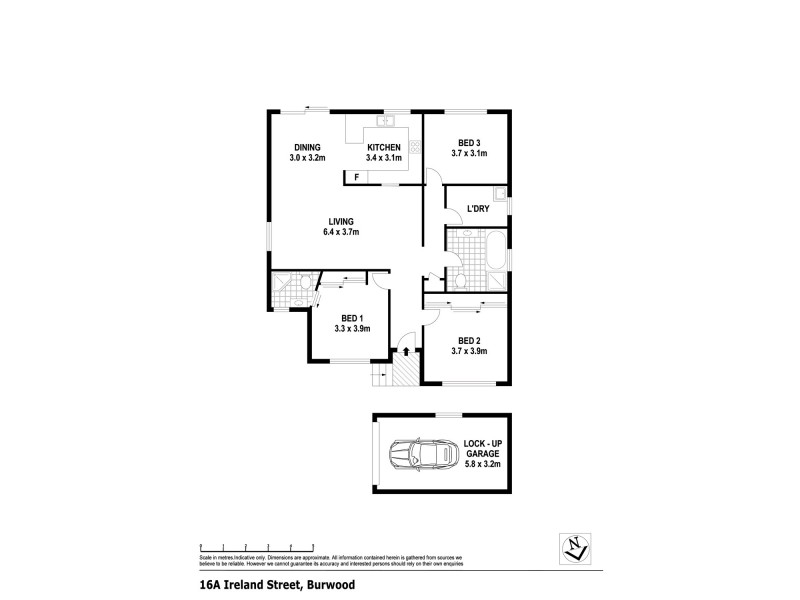 16A Ireland St, Burwood NSW 2134 Floorplan