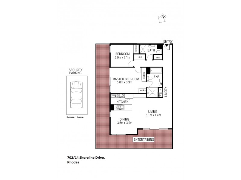 702/14 Shoreline Drive, Rhodes NSW 2138 Floorplan