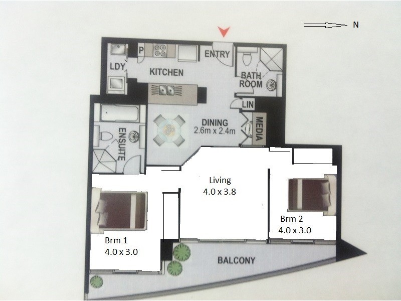 703/87 Shoreline Drive, Rhodes NSW 2138 Floorplan