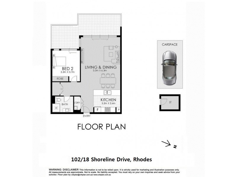 102/18 Shoreline Drive, Rhodes NSW 2138 Floorplan
