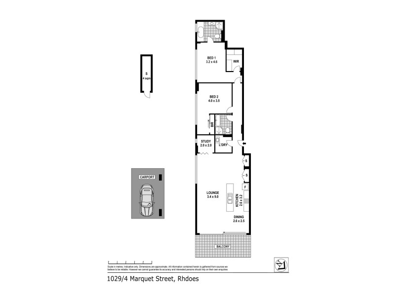 1029/4 Marquet Street, Rhodes NSW 2138 Floorplan
