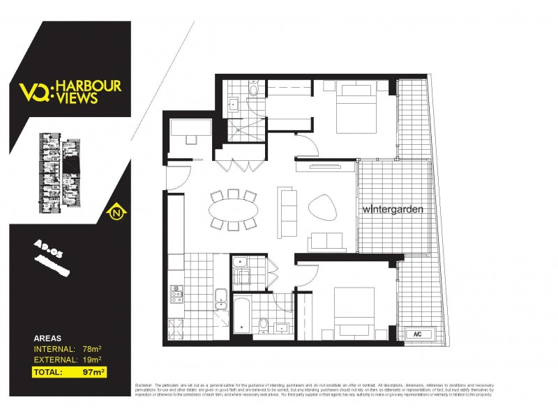 905/46 Walker Street, Rhodes NSW 2138 Floorplan