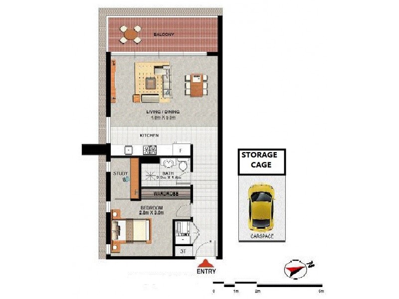 G901/4 Devlin St, Ryde NSW 2112 Floorplan