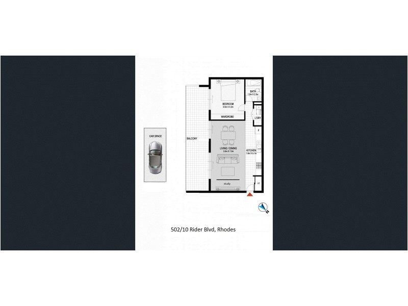 502/10 Rider Blvd, Rhodes NSW 2138 Floorplan