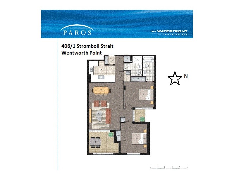 406/1 Stromboli Strait, Wentworth Point NSW 2127 Floorplan