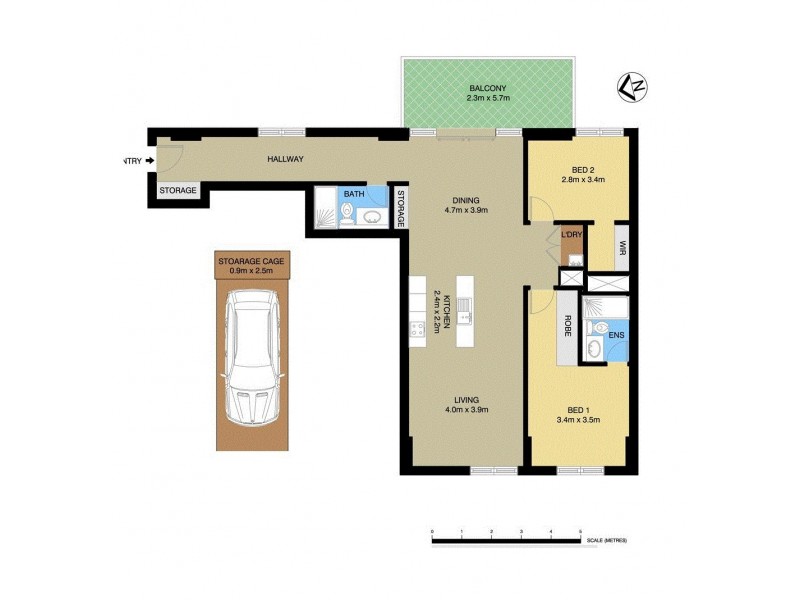 610/70 River Road, Ermington NSW 2115 Floorplan