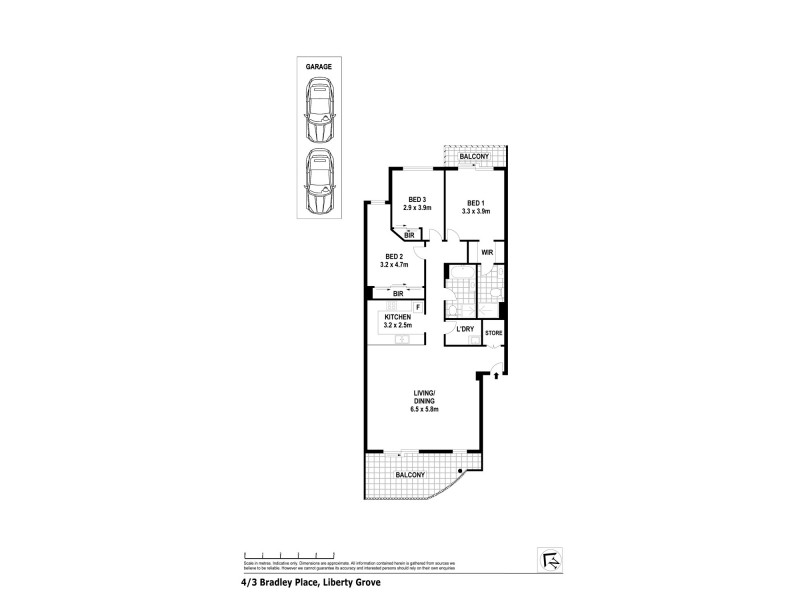 4/3 Bradley Place, Liberty Grove NSW 2138 Floorplan
