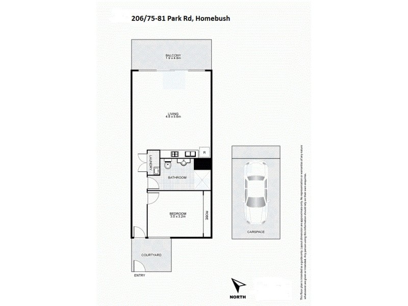 206/75-81 Park Road, Homebush NSW 2140 Floorplan