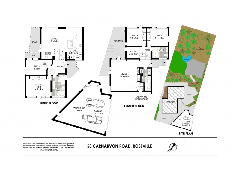 53 Carnarvon Road, Roseville NSW 2069 Floorplan