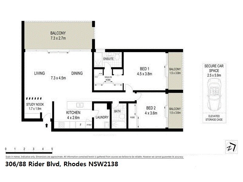 88 Rider Blvd, Rhodes NSW 2138 Floorplan
