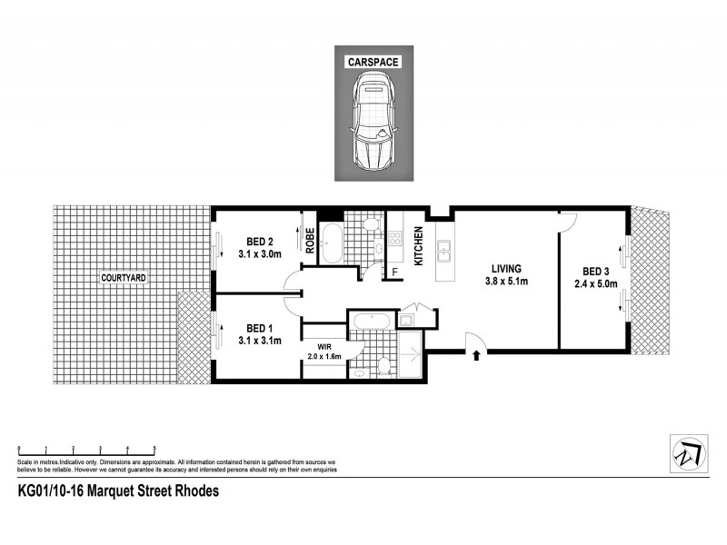 KG01/10-16 Marquet Street, Rhodes NSW 2138 Floorplan