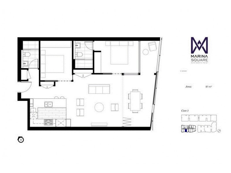 17 Wentworth place, Wentworth Point NSW 2127 Floorplan