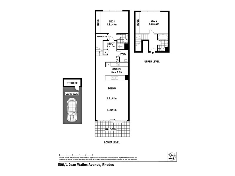 506/1 Jean Wailes Avenue, Rhodes NSW 2138 Floorplan