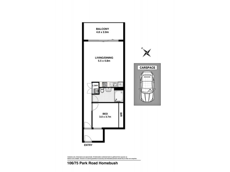 106/75-81 Park Road, Homebush NSW 2140 Floorplan