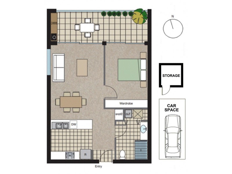 1205/43 Shoreline Drive, Rhodes NSW 2138 Floorplan