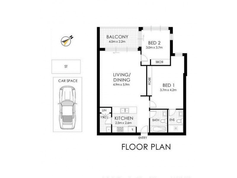 1606/13 Verona Drive, Wentworth Point NSW 2127 Floorplan