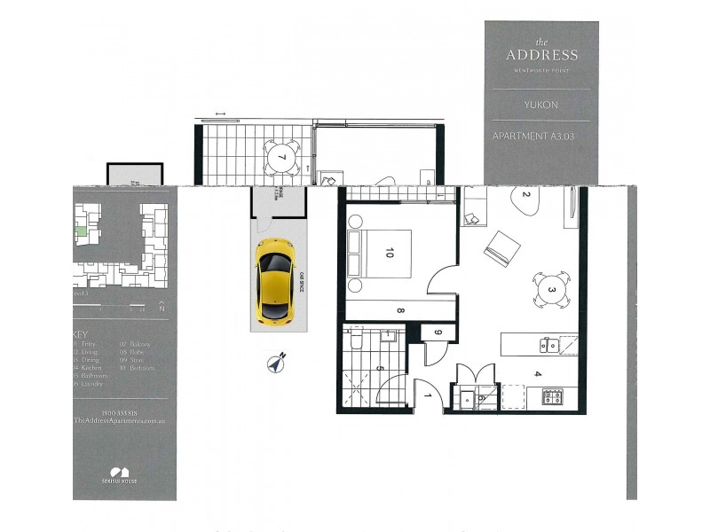 A303/12 Half Street, Wentworth Point NSW 2127 Floorplan