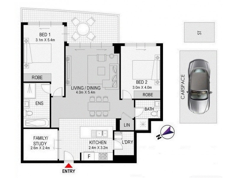 1205/87 Shoreline Drive, Rhodes NSW 2138 Floorplan
