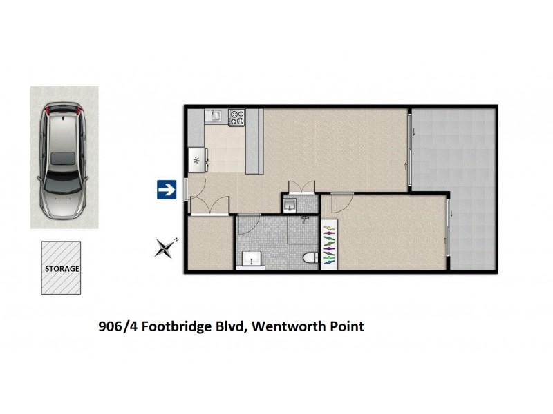 4 Footbridge Blvd, Wentworth Point NSW 2127 Floorplan