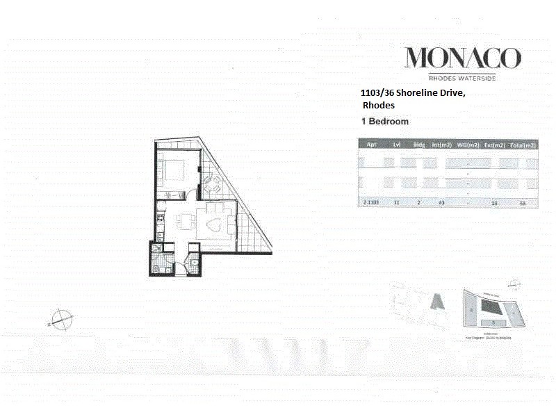 1103/36 Shoreline Drive, Rhodes NSW 2138 Floorplan
