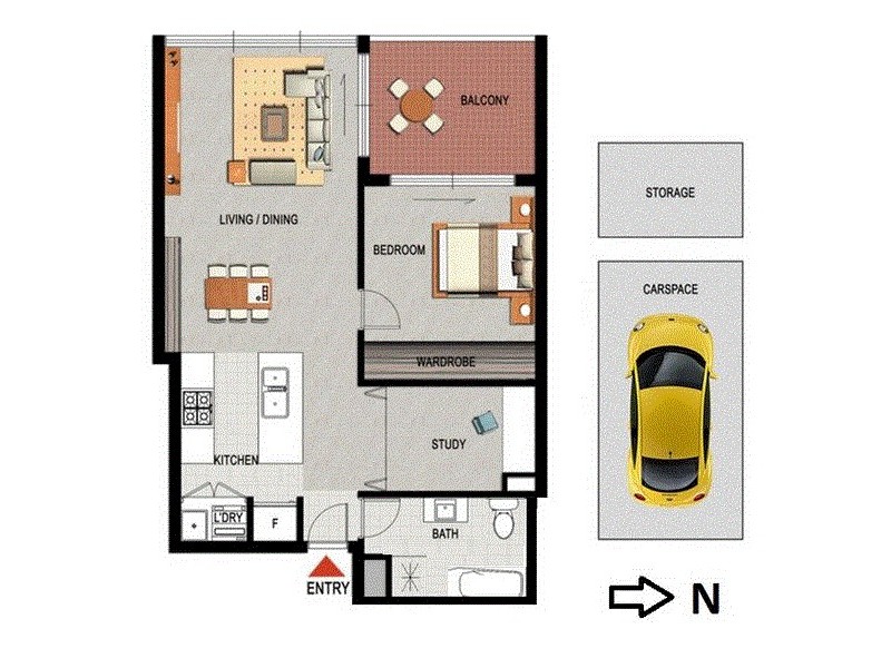 136/38 Shoreline Drive, Rhodes NSW 2138 Floorplan
