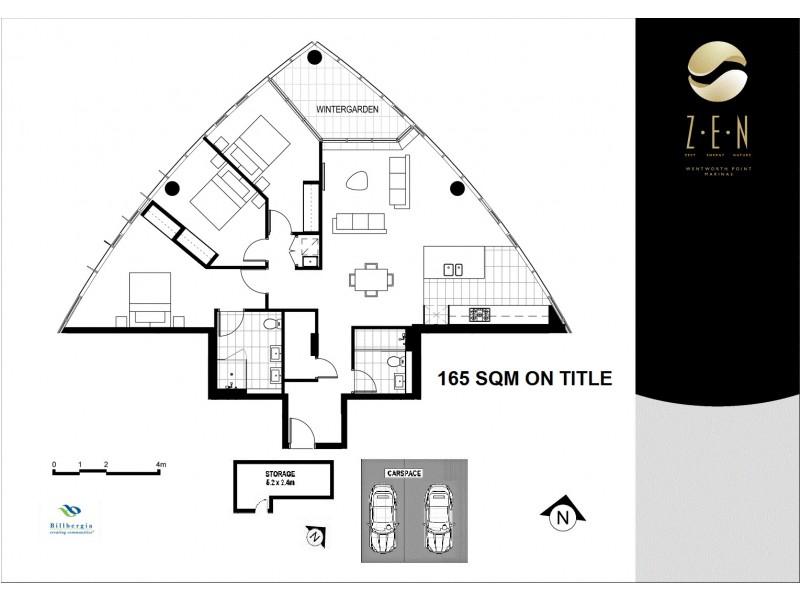 2203/2 Waterways Street, Wentworth Point NSW 2127 Floorplan