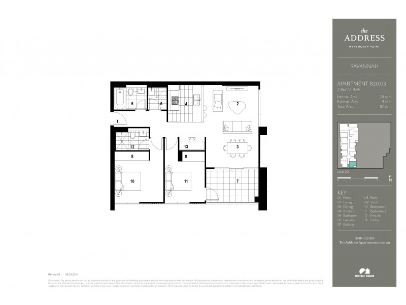 B20.03/7-17 Verona Drive, Wentworth Point NSW 2127 Floorplan
