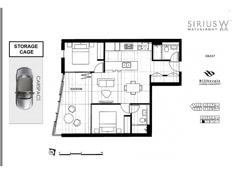C3. LEVEL 7/2 Footbridge blvd, Wentworth Point NSW 2127 Floorplan