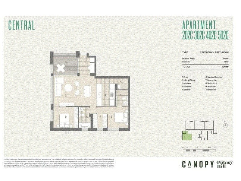402C/245 Morrison Road, Putney NSW 2112 Floorplan