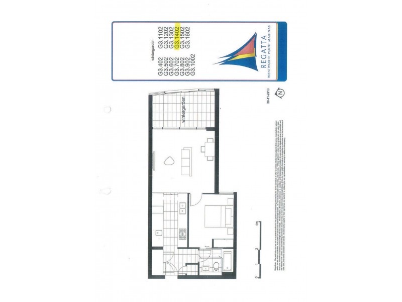 1402/10 Burroway Road, Wentworth Point NSW 2127 Floorplan