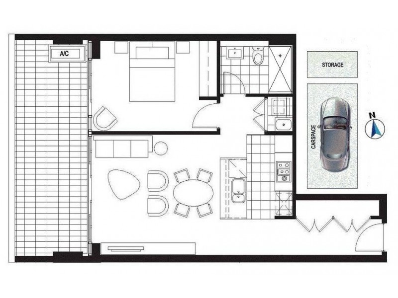 1210/46 WALKER Street, Rhodes NSW 2138 Floorplan
