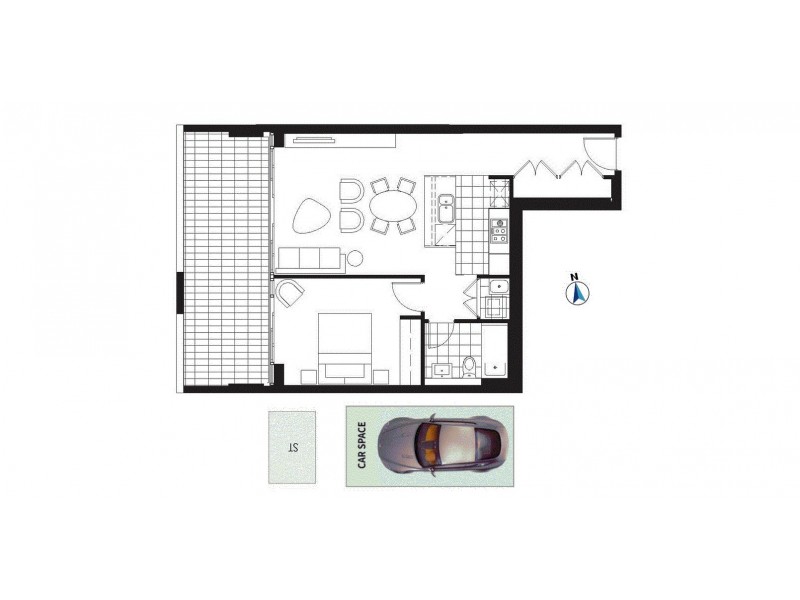 1510/46 Walker St, Rhodes NSW 2138 Floorplan