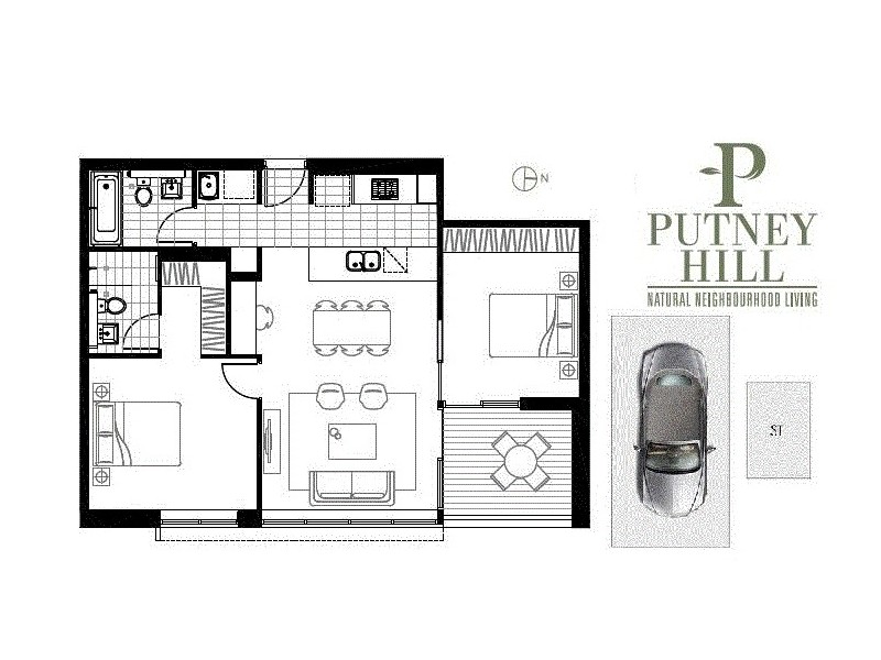 406N/5 Lardelli Drive, Ryde NSW 2112 Floorplan