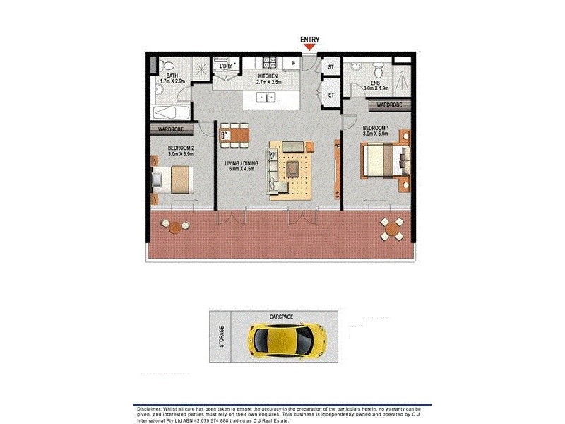 65/1 Timbrol Avenue, Rhodes NSW 2138 Floorplan