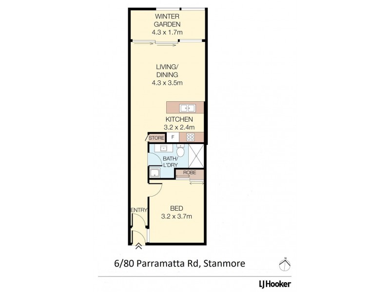 6/80 Parramatta Road, Stanmore NSW 2048 Floorplan