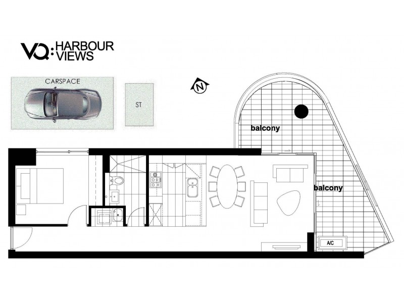 606/42 Walker Street, Rhodes NSW 2138 Floorplan