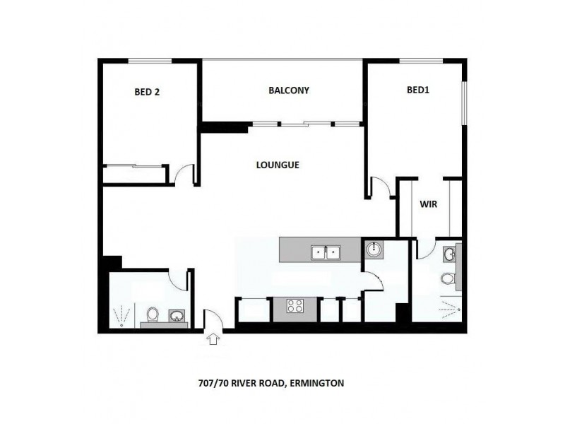 707/70 River Road, Ermington NSW 2115 Floorplan
