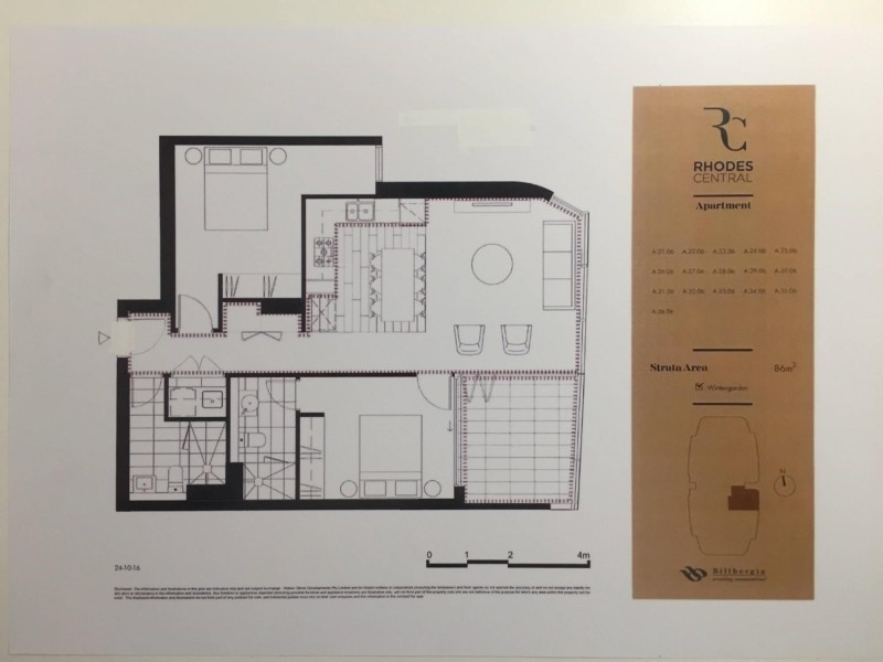 2106/8 Walker Street, Rhodes NSW 2138 Floorplan