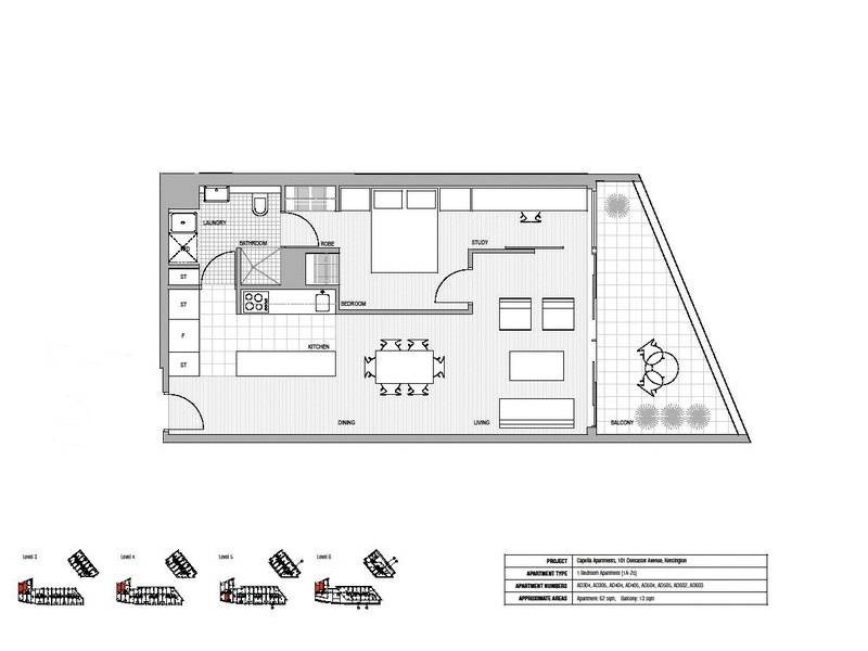 304D/250 Anzac Parade, Kensington NSW 2033 Floorplan