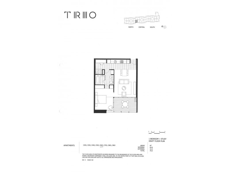 603/3 Sterling Circuit, Camperdown NSW 2050 Floorplan