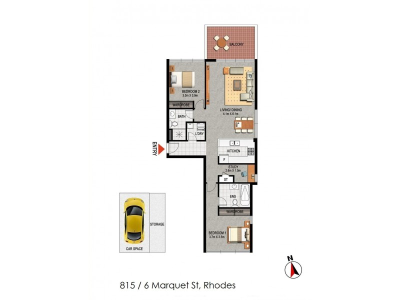 815/6 Marquet Street, Rhodes NSW 2138