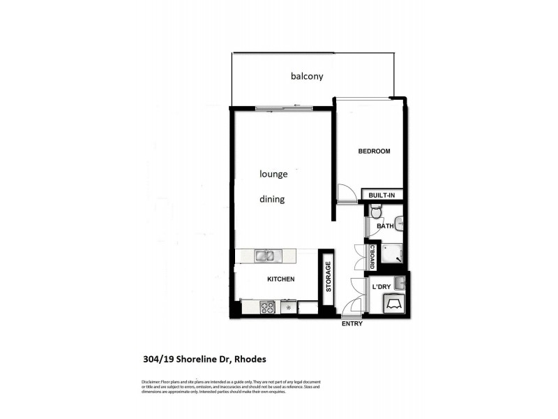 304/19 Shoreline Drive, Rhodes NSW 2138 Floorplan