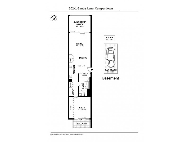 202/1 Gantry Lane, Camperdown NSW 2050 Floorplan
