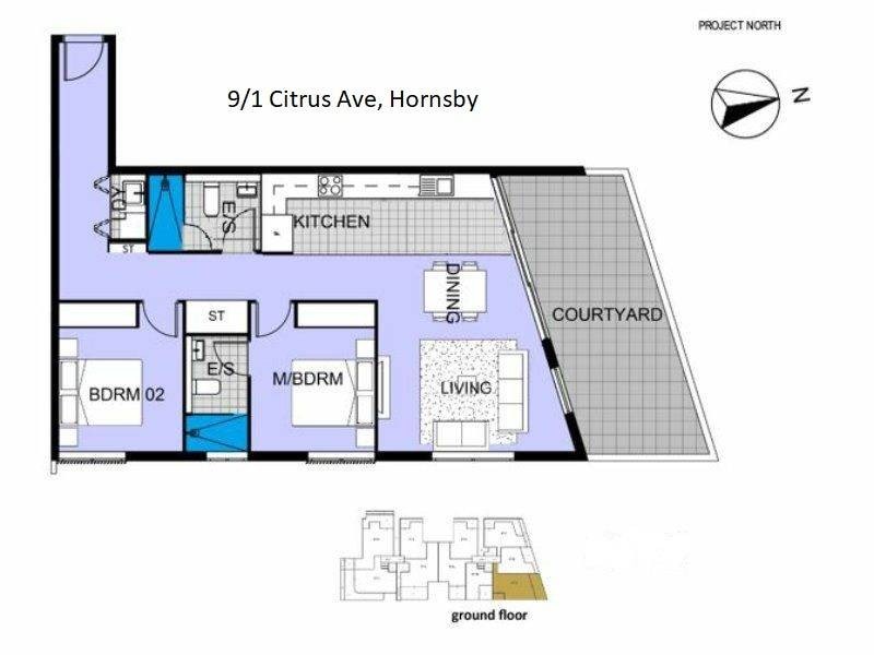 9/1 Citrus Avenue, Hornsby NSW 2077 Floorplan